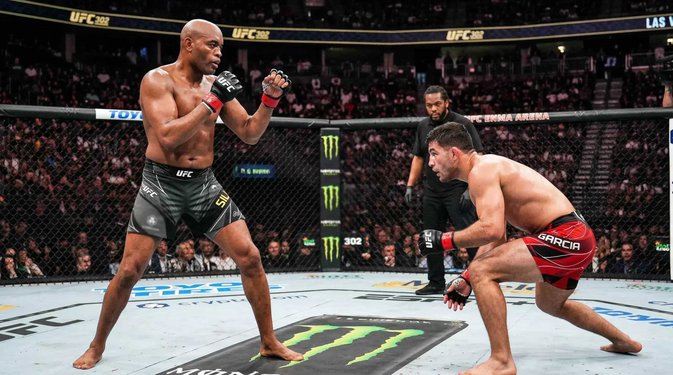 Verschiedene MMA-Kampfstile dargestellt durch Kämpfer in unterschiedlichen Positionen